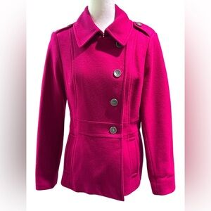 Preston & York Fuchsia Pea Coat